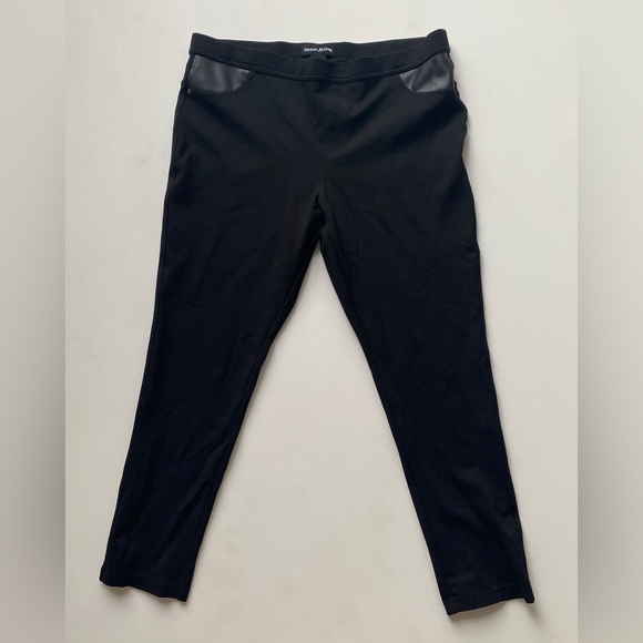 Dkny Pants - DKNY Jeans Black Skinny Pull on Lightweight Comfy Stretch Ponte Pants Women’s XL